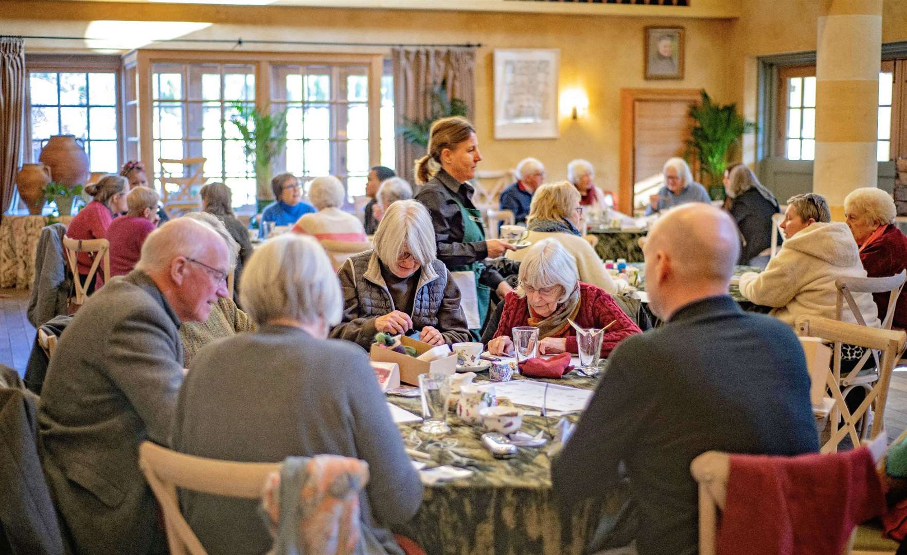 The Winter Warmers event taking place in Highgrove’s Orchard Room (Leanne Punshone/The Prince’s Foundation/PA)