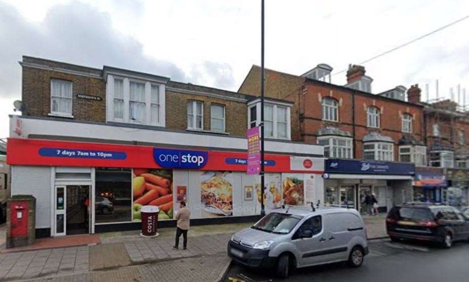 Police closed a 200-metre stretch between Edgar Road and Sweyn Road for about 15 minutes near the One Stop. Picture: Google