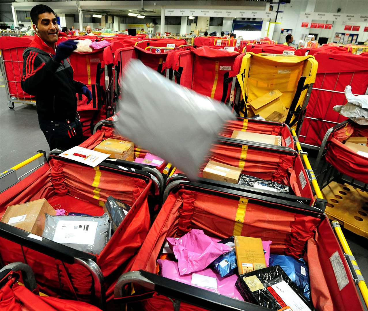 Parcel volumes have increased amid rapid growth in online shopping (Rui Vieira/PA)