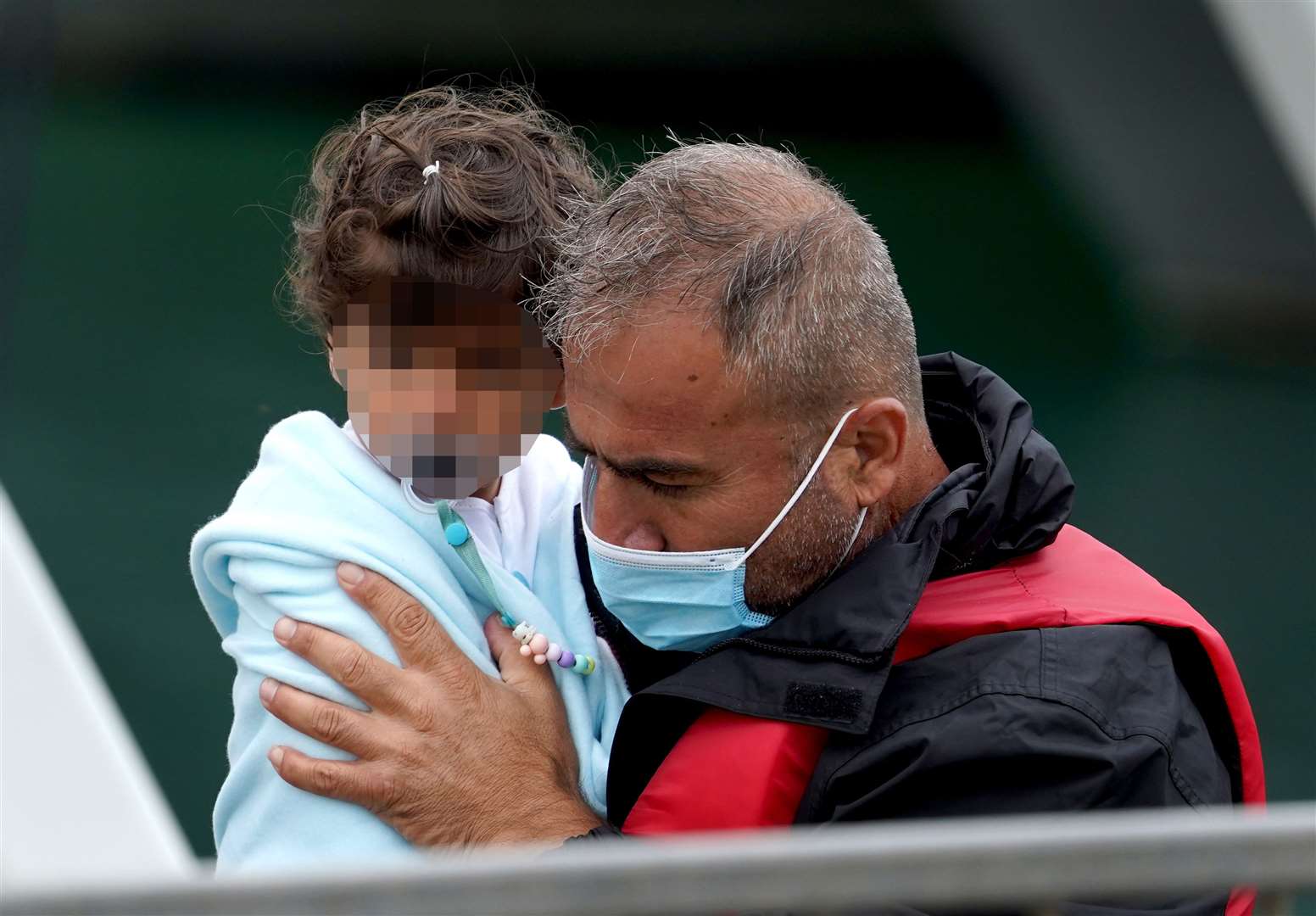 Children were seen being brought ashore in Dover on Thursday (Gareth Fuller/PA)