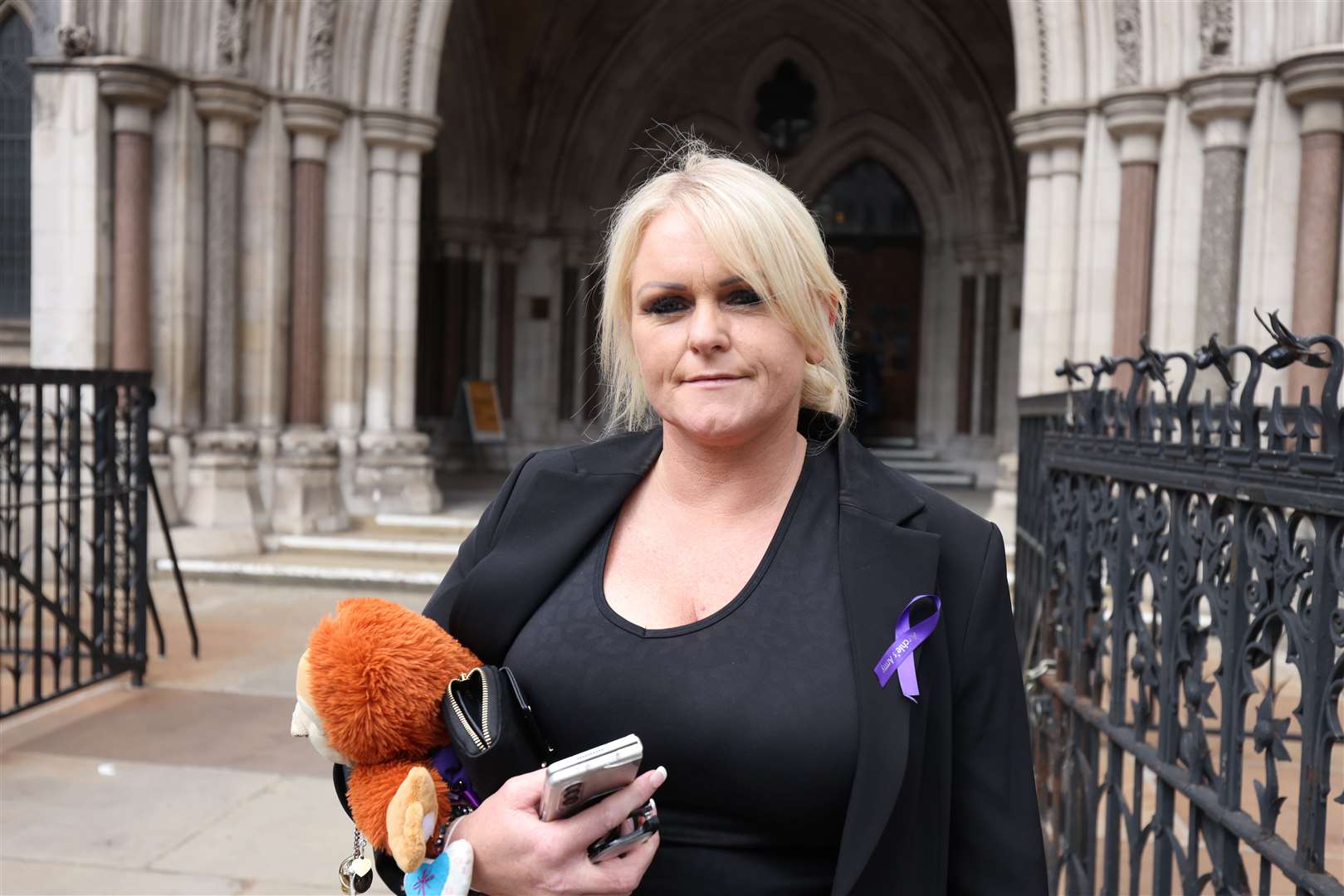 Mother of Archie Battersbee, Hollie Dance, outside the High Court (James Manning/PA)