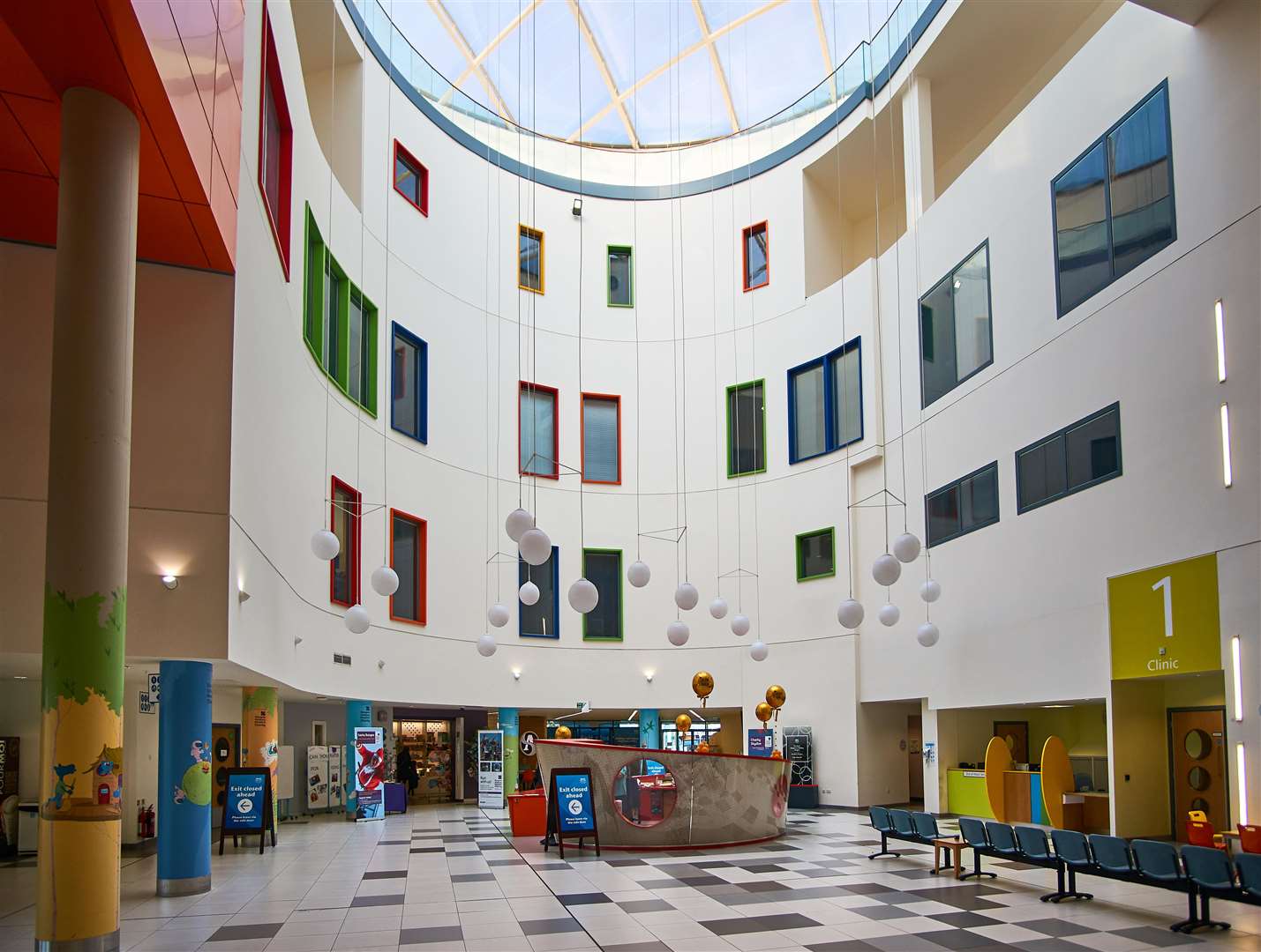 The entrance to the children’s hospital in the QEUH in Glasgow (Alamy/PA)