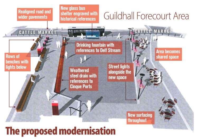 The Sandwich forecourt re-design which may or may not go ahead in time for The Open 2020