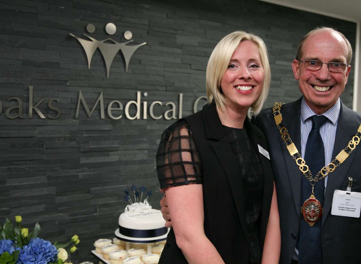 Mikaela Saunders and Mayor of Sevenoaks, Cllr Stephen Arnold