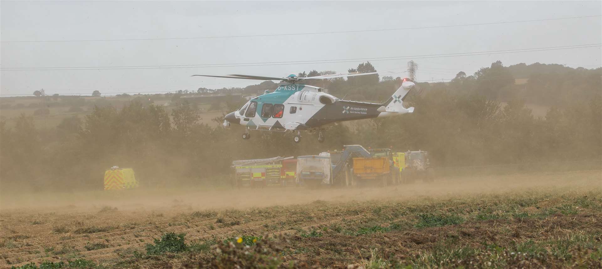 The air ambulance was called. Picture: GETAPIC.CO.UK