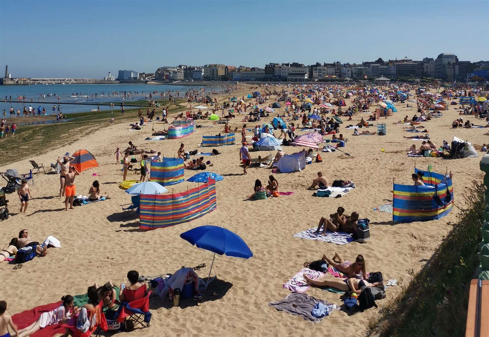 Hundreds of people headed to Thanet's beaches last weekend