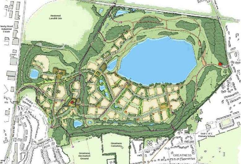 A map of what the development will look like. Picture: David Lock Associates/Tarmac