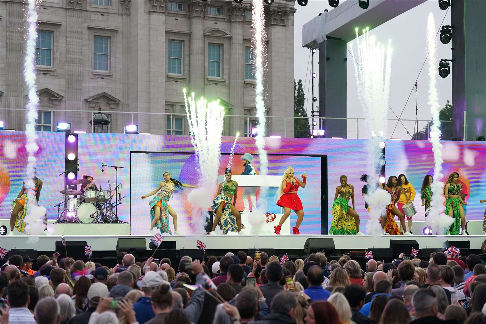 Jax Jones performs during the Platinum Party at the Palace staged in front of Buckingham Palace(Jacob King/PA)