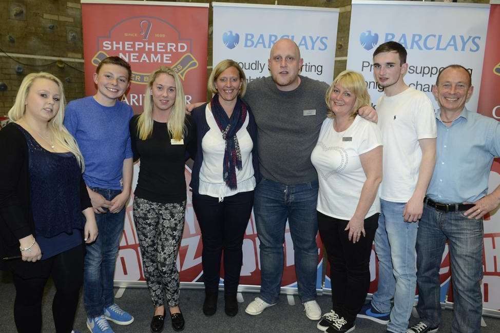 The Barclay's Bank staff who ran the bar at the KM Canterbury Big Quiz held at the University of Kent on Friday, April 25.