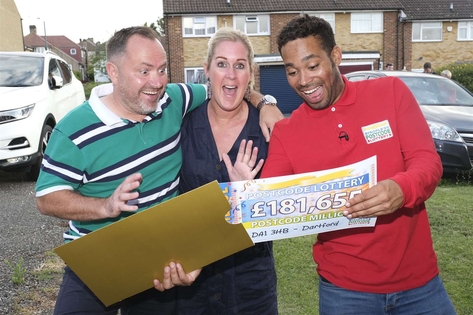 Rob and Rebecca Young with Danyl Johnson. Picture: Iain McLean. (14707896)