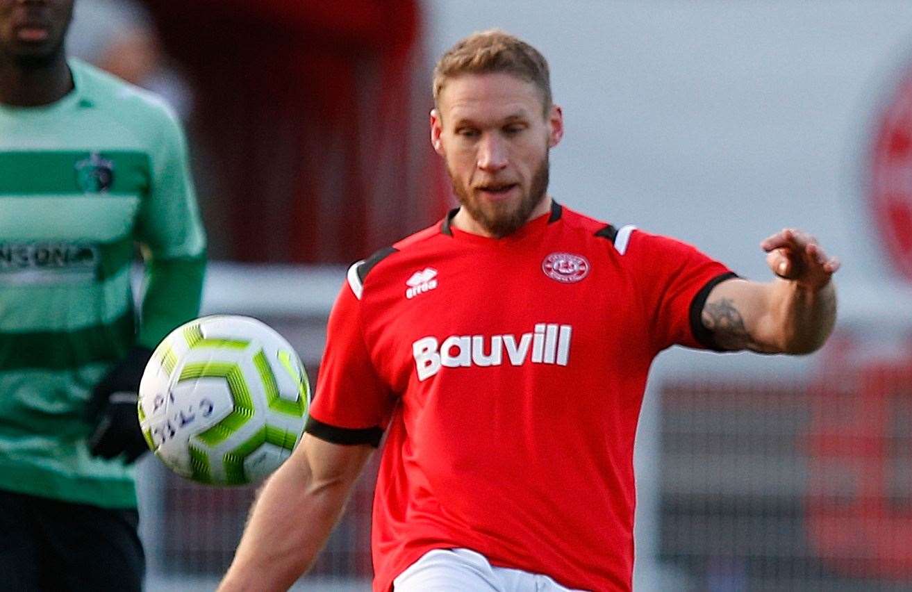 Matt Bodkin was among the goalscorers for Chatham Town on Tuesday night Picture: Andy Jones