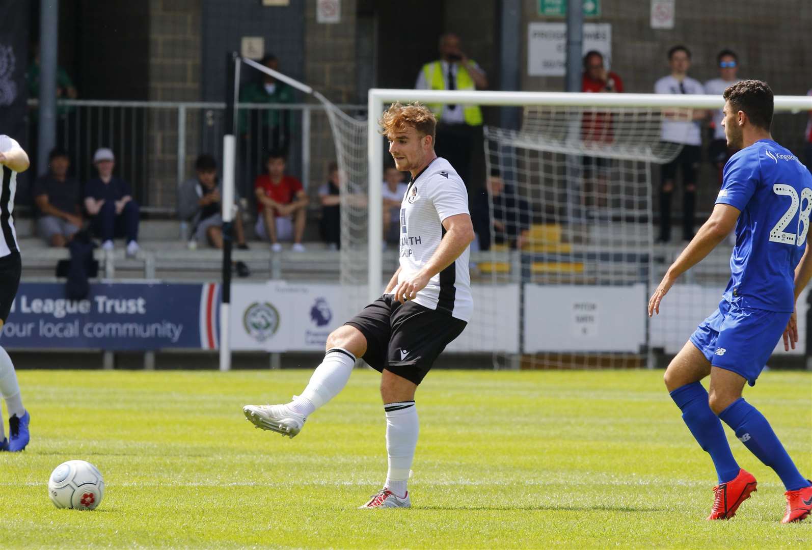Sam Blackman playing for Dartford against Leyton Orient Picture: Andy Jones