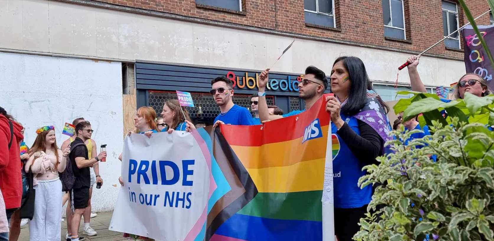 Canterbury Pride kicked off with a parade that made its way through the city streets to Dane John Gardens