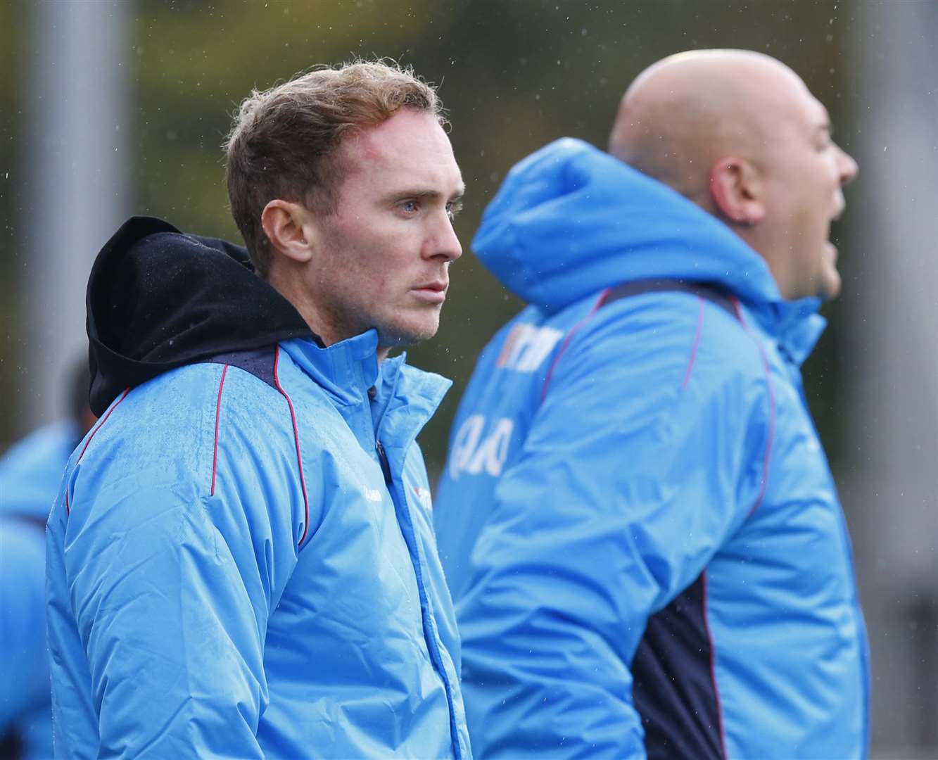 Harry Wheeler and Tristan Lewis on the touchline Picture: Andy Jones