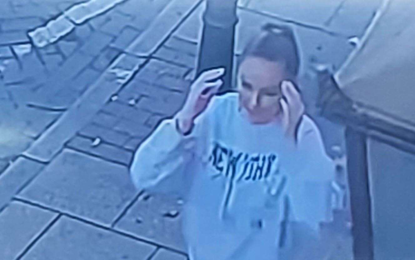 A CCTV image has been released of Grace Fisher after she was reported missing from Gillingham. Picture: Kent Police