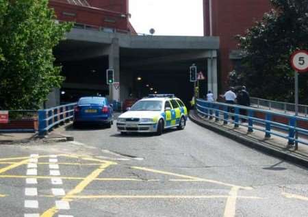 Police were called to the Pentagon shopping centre on Tuesday lunchtime. Picture: LUKE HOLLANDS