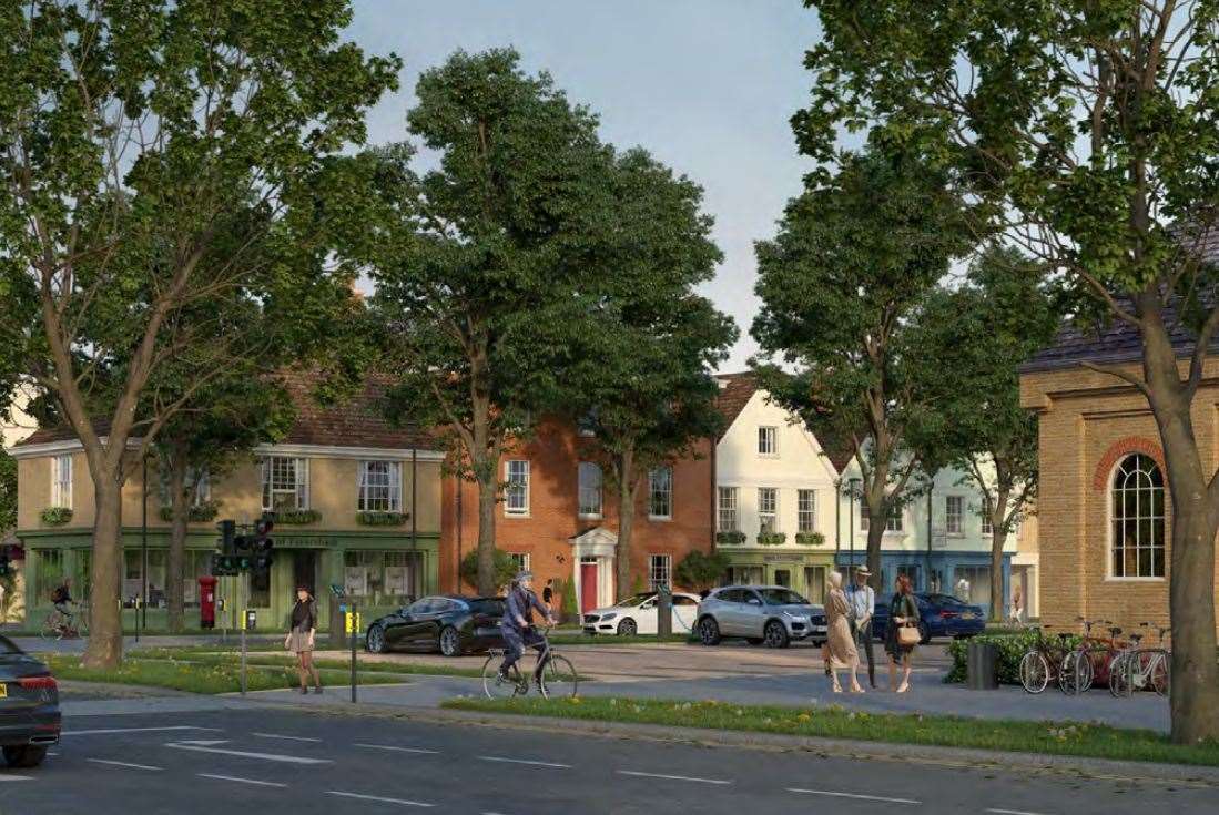 The Duchy has applied for planning permission for the first phase of the proposed development, which includes 261 homes, more than 3,000sqm of commercial floor space near the A2, a water recycling centre and more than four hectares of open space. Picture: Duchy of Cornwall