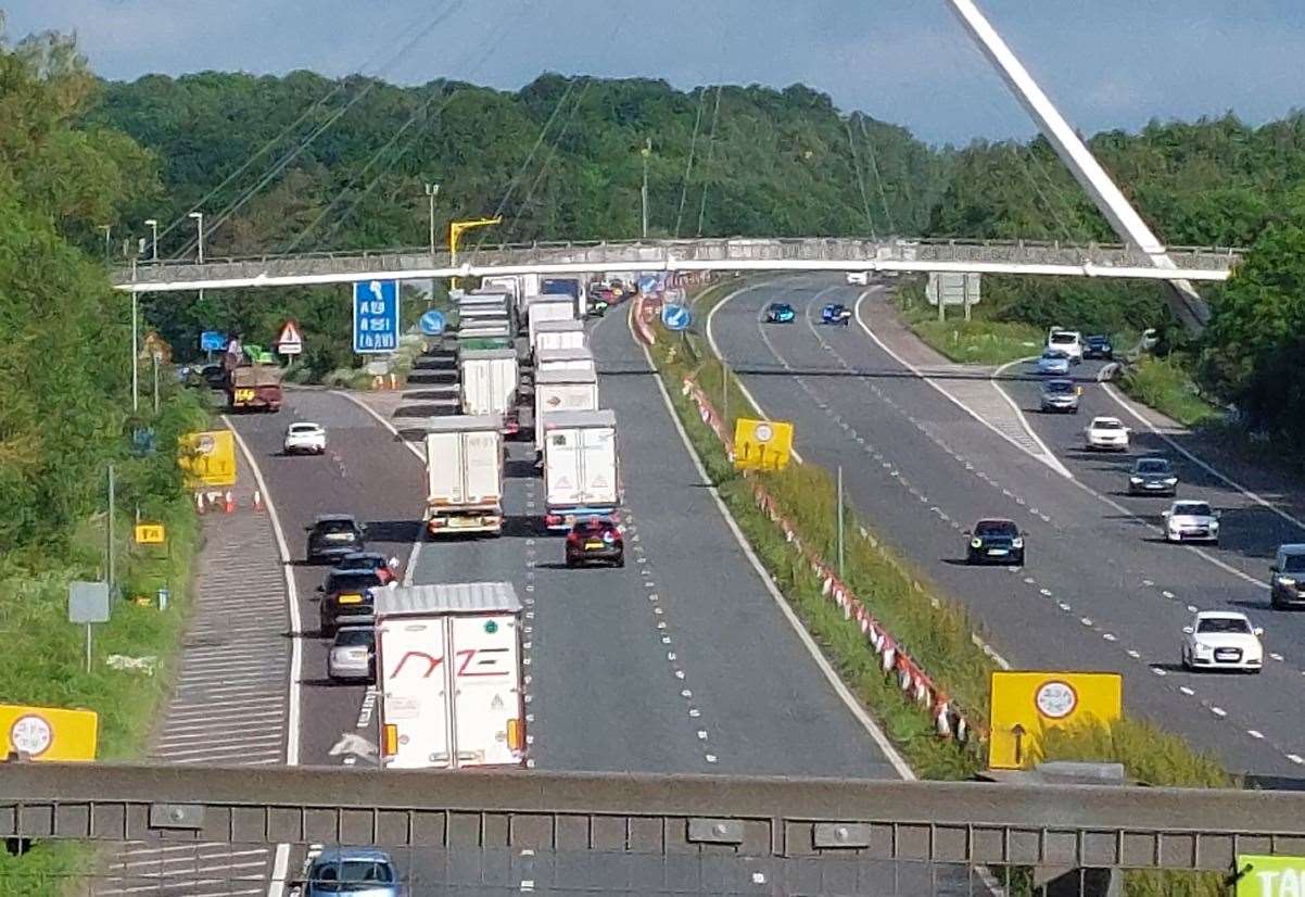 Part of the M20 is closed between Maidstone and Ashford. Stock picture