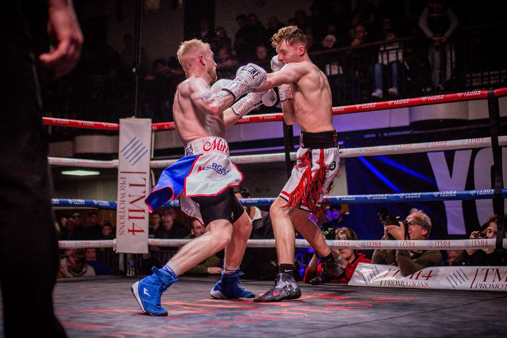 Robert Caswell suffered a sixth-round TKO against Michael Webber-Kane Picture: Max English