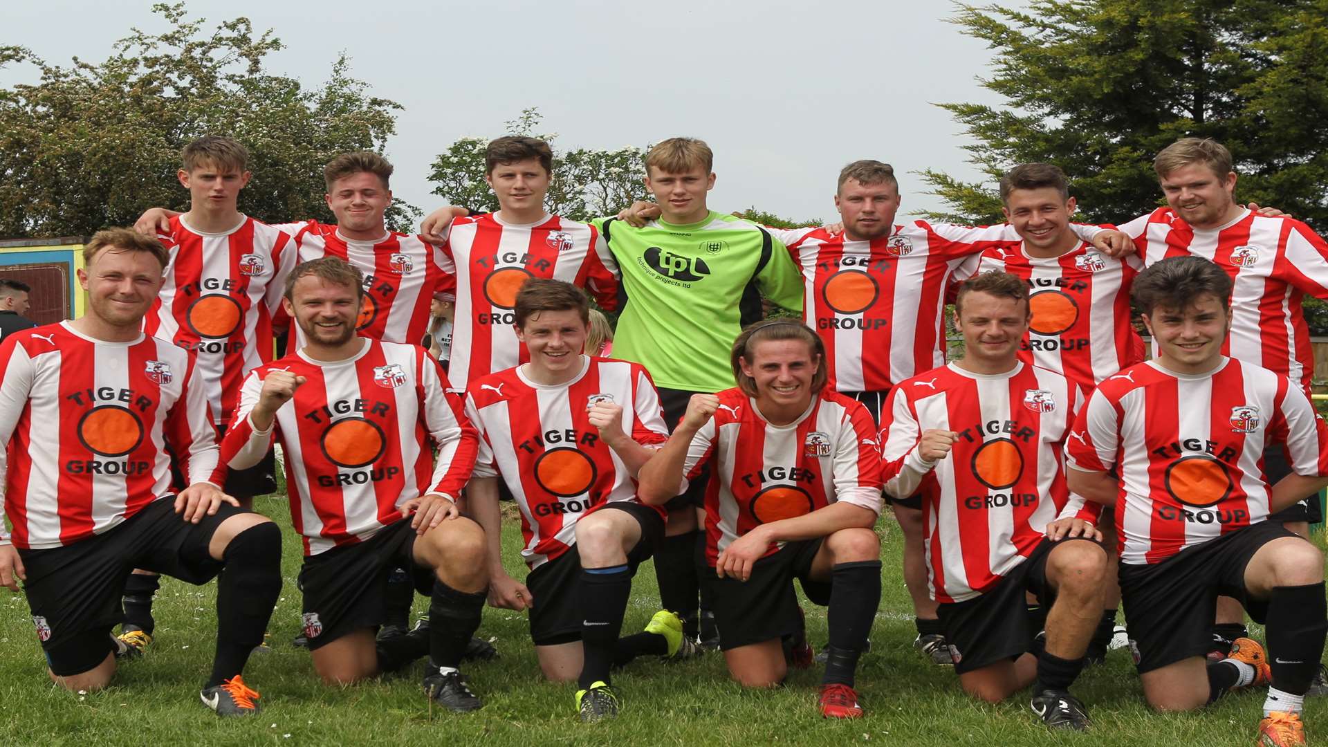 Sheppey United team at last year's memorial event for Jimmy Gray at Sheerness East Working Men's Club