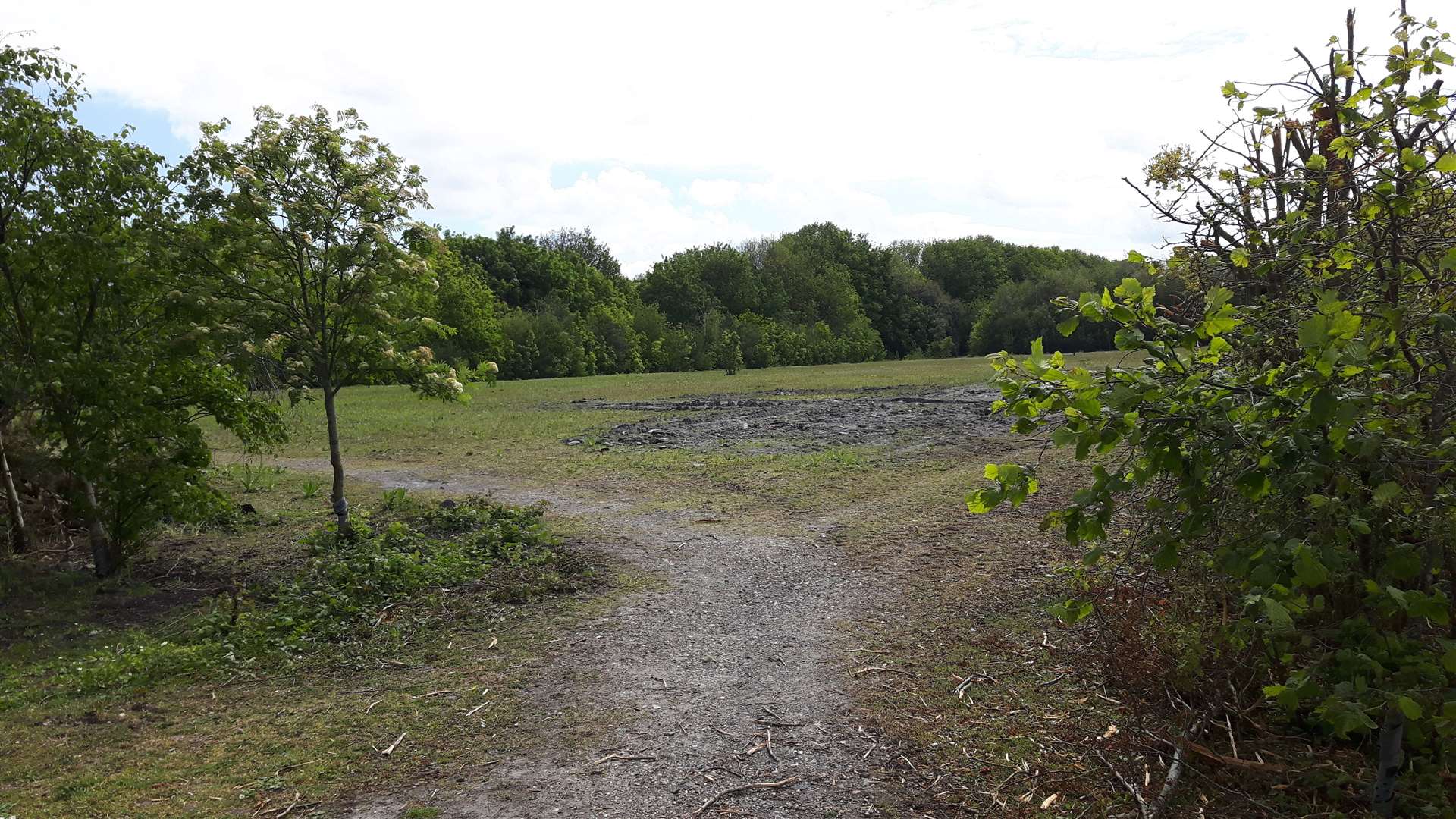 The proposed building site is either side of Colliers Way in Betteshanger