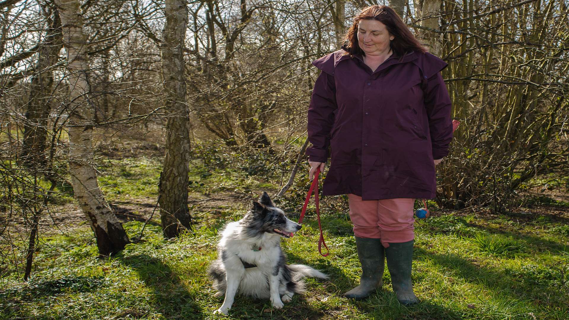 Maria Wright and Kadie at Singleton Lake. Picture: Alan Langley