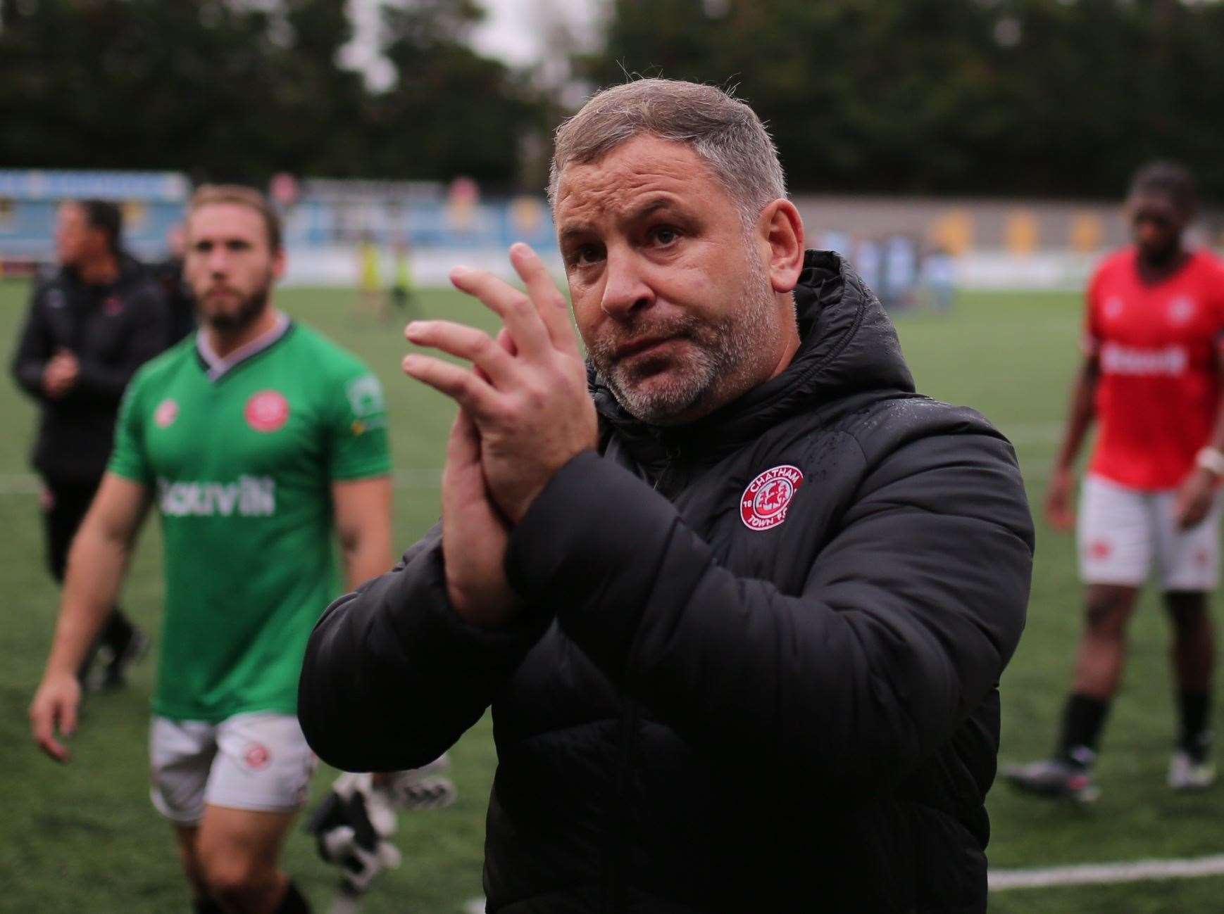 Chatham manager Kevin Hake is looking forward to a big weekend clash Picture: Max English @max_ePhotos