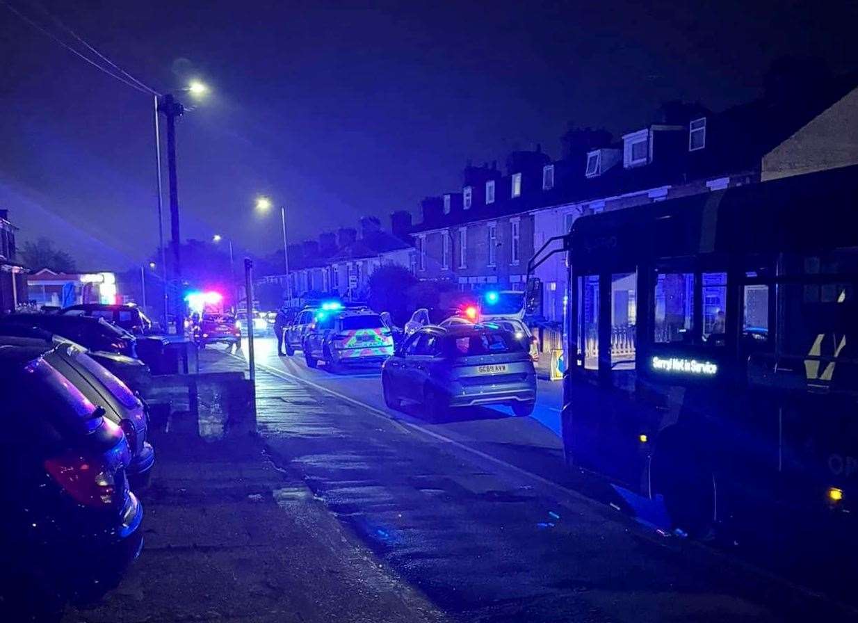 Emergency services were called to Tonbridge Road in Barming following a crash. Picture: Andy Fraser