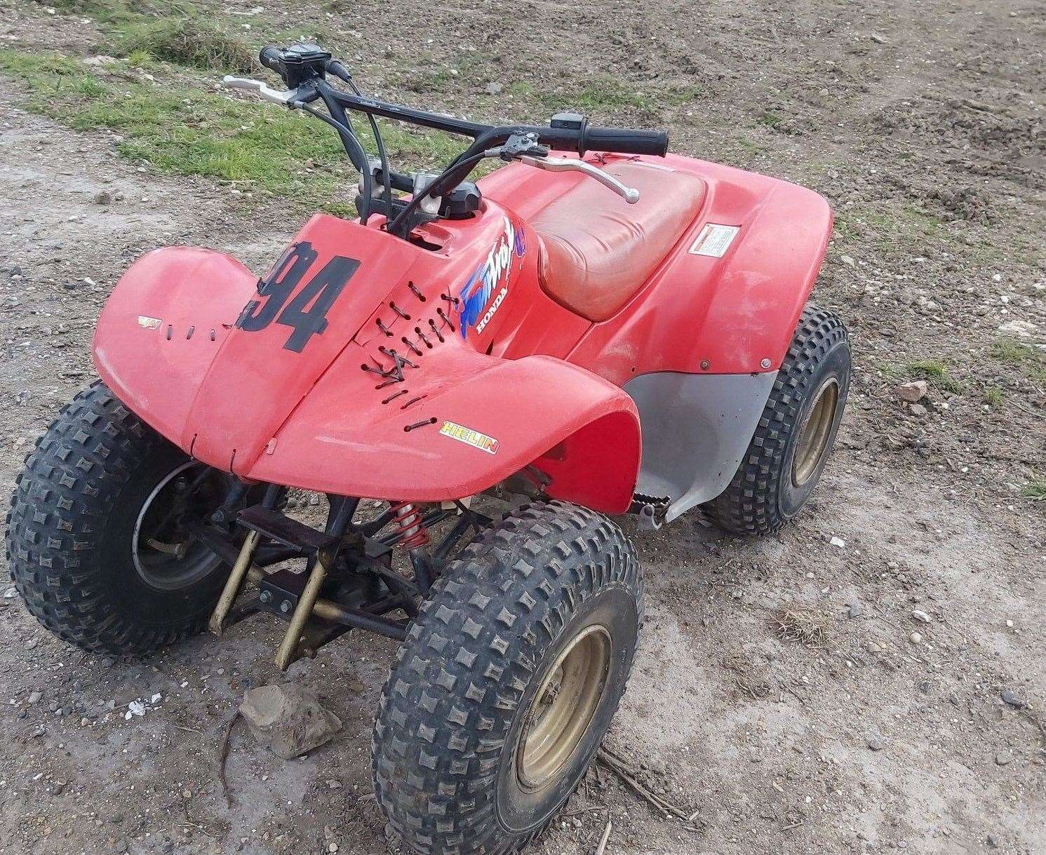 Dirt bikes and a quad bike were found being driven in Darenth Country Park leading to police to issue anti-social behaviour warnings to the riders. Picture: Kent Police