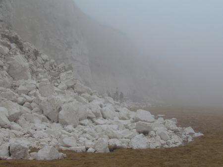 Landslide at Dumpton Gap, Broadstairs.