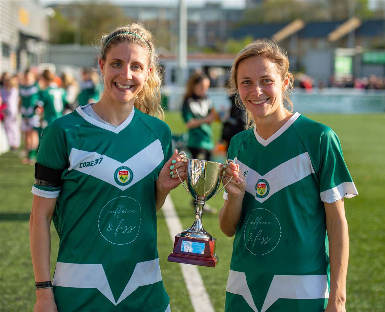 A job well done for Ashford United Ladies. Picture: Ian Scammell