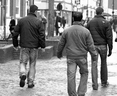 Inkerman staff doing bodyguard training in Ashford town centre