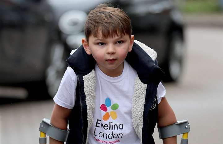 Tony was left with life-changing limb fractures after violence at the hands of his birth parents. Picture: Gareth Fuller/PA