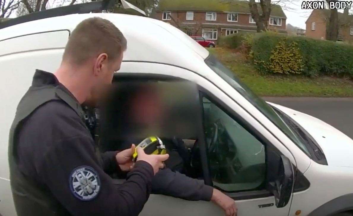 Near Charing, a man was charged with driving over the limit after being seen swerving on the A20. Picture: Kent Police