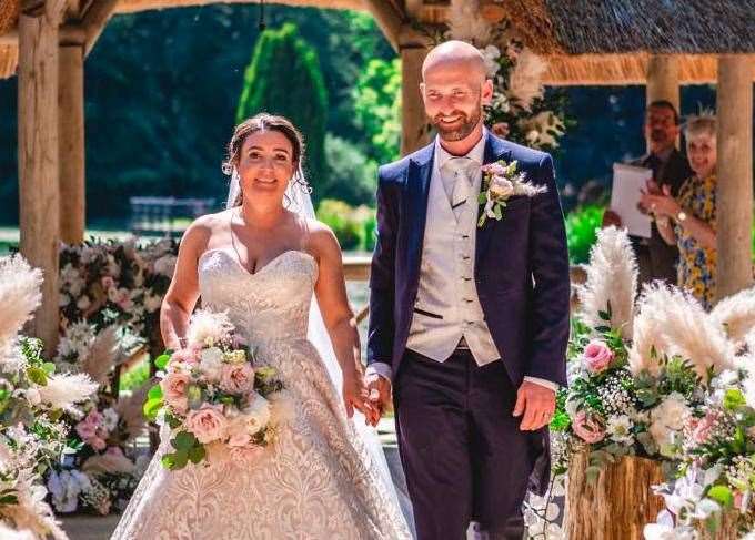 Richard Smith and Belinda Smith, who got married at The Orangery in Maidstone, have given up hope on seeing their wedding footage. Picture: Dan Miles Photography