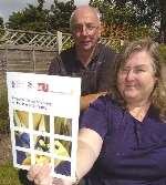UNIMPRESSED: Theresa Langworthy and Tony Batchelor with the consultation document