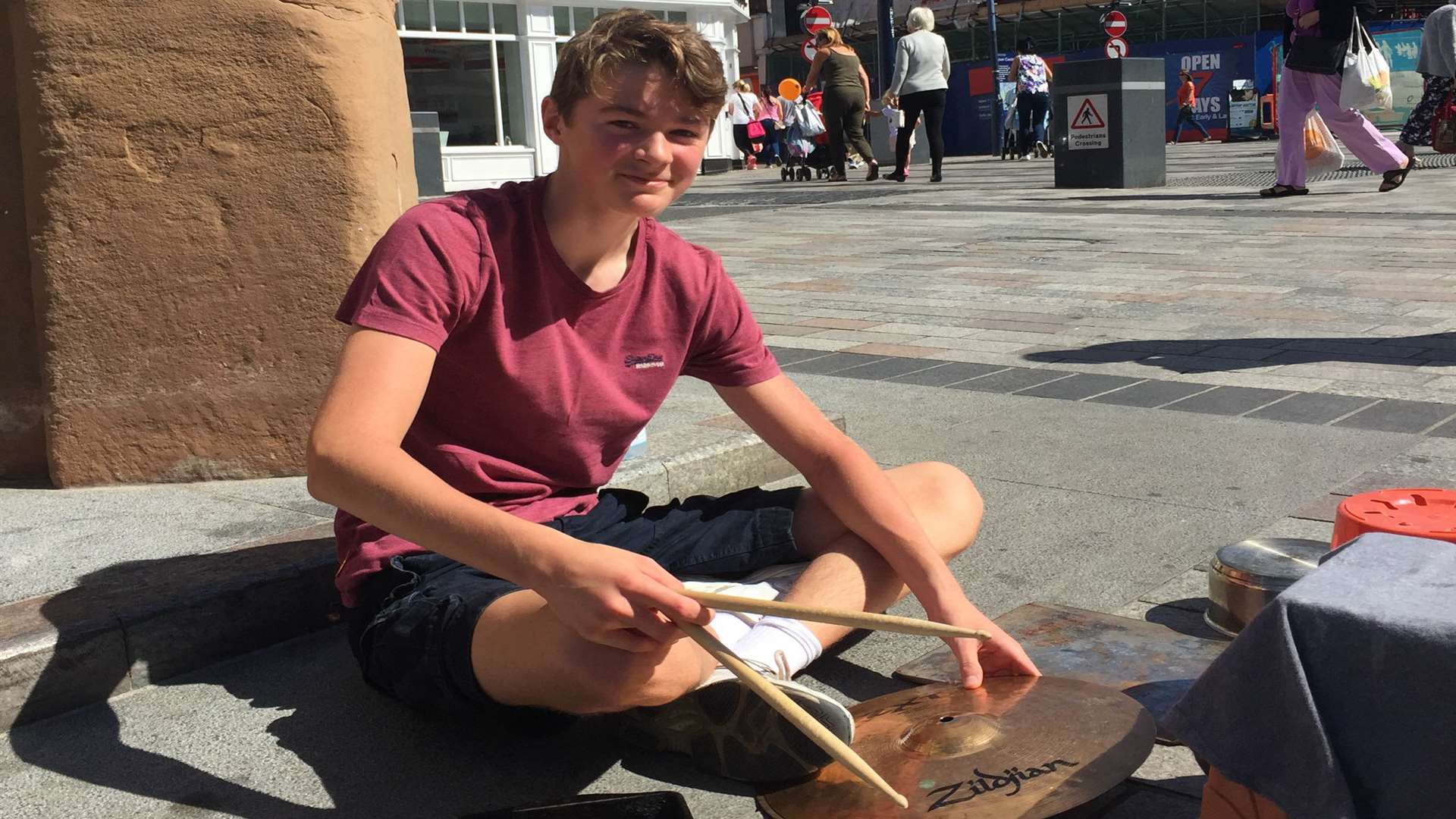 George Wright, 15, plays in the Kent Youth Wind Orchestra