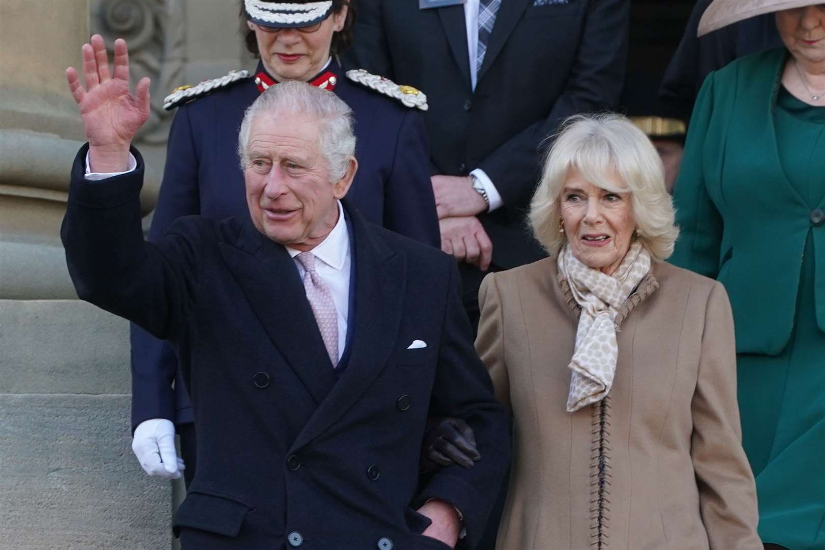 Charles and Camilla (Owen Humphreys/PA)