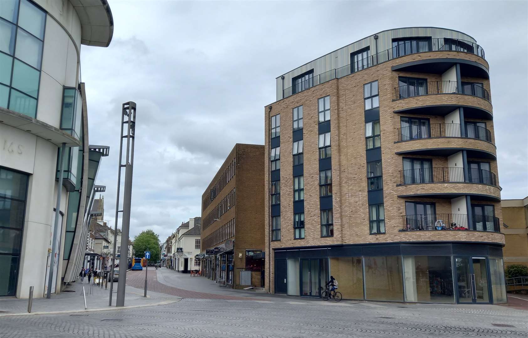 Ashford Borough Council has bought 14 studio flats in Elwick Road for temporary accommodation; the authority already owns Trafalgar House next door