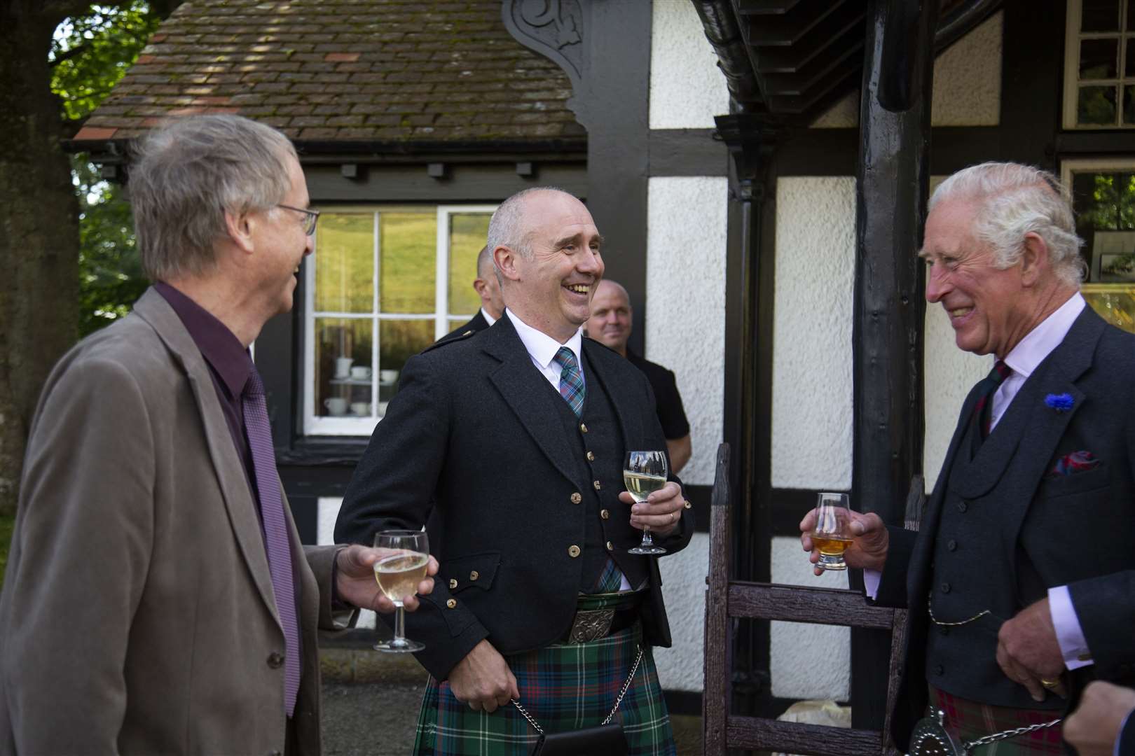 The prince enjoyed a wee dram with guests during his visit to the station (John Baikie)