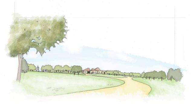 An artist's impression of the new crematorium