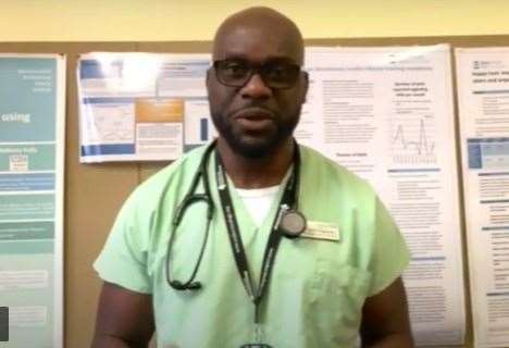 Dr Victor Oguntolu, consultant in diabetes and endocrinology at Medway hospital, has been dispelling myths about the Covid-19 vaccines to encourage take up among the BAME communities (44678969)