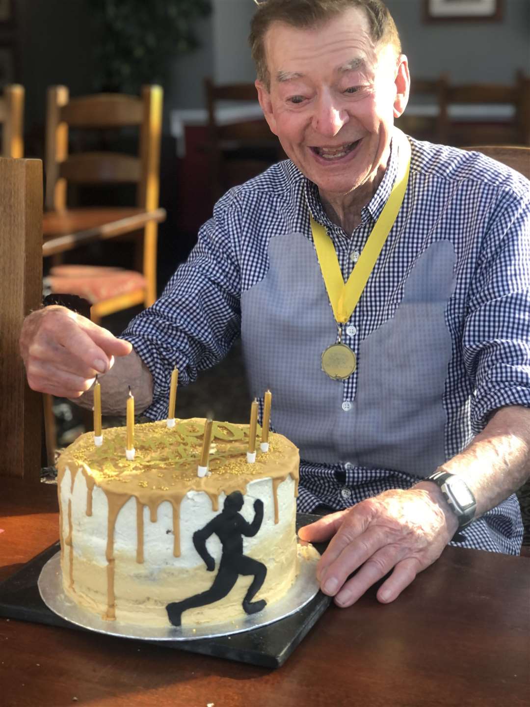 Cyril Trice celebrated his 90th birthday with a 10km challenge around the Isle of Sheppey