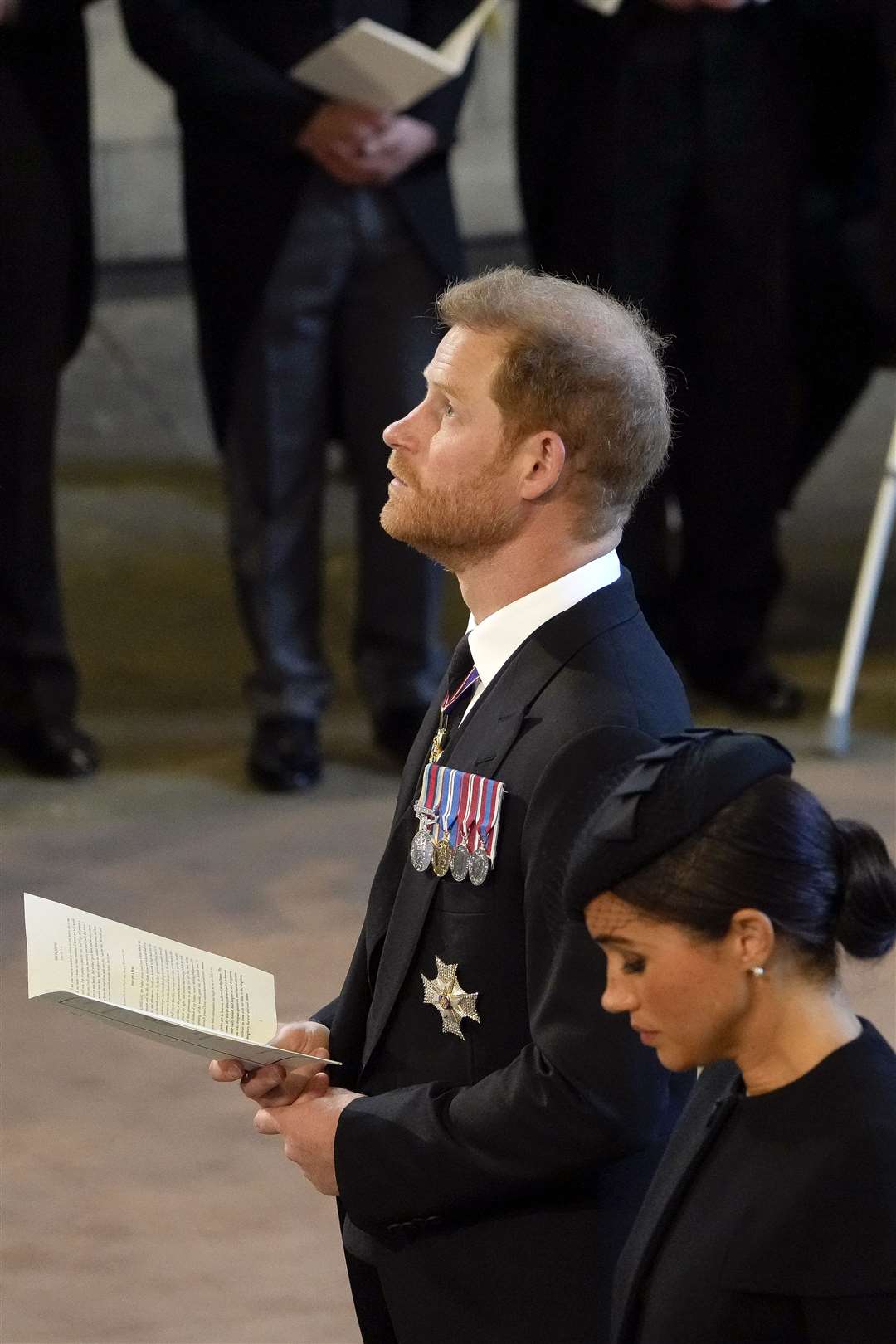 Harry and Meghan joined the service alongside the Prince and Princess of Wales (Gregorio Borgia/PA)