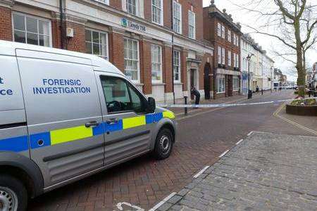 Police cordon off Bank Street in Ashford