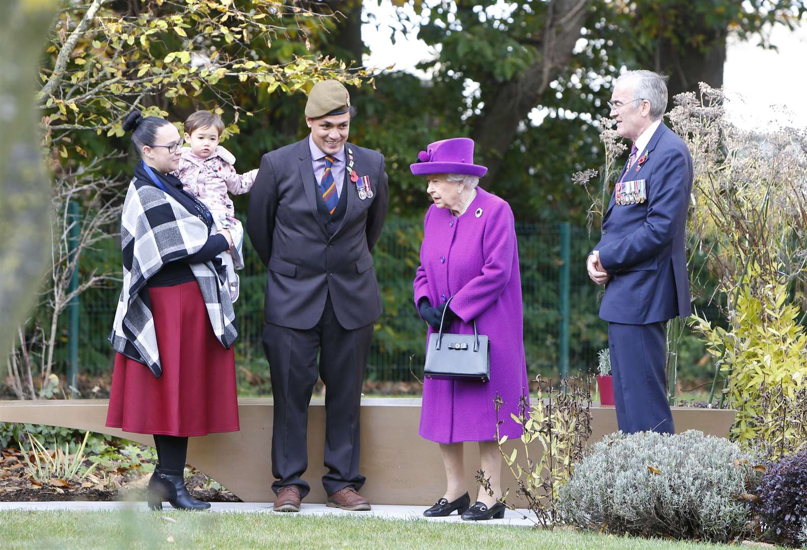 The Queen met people of all ages