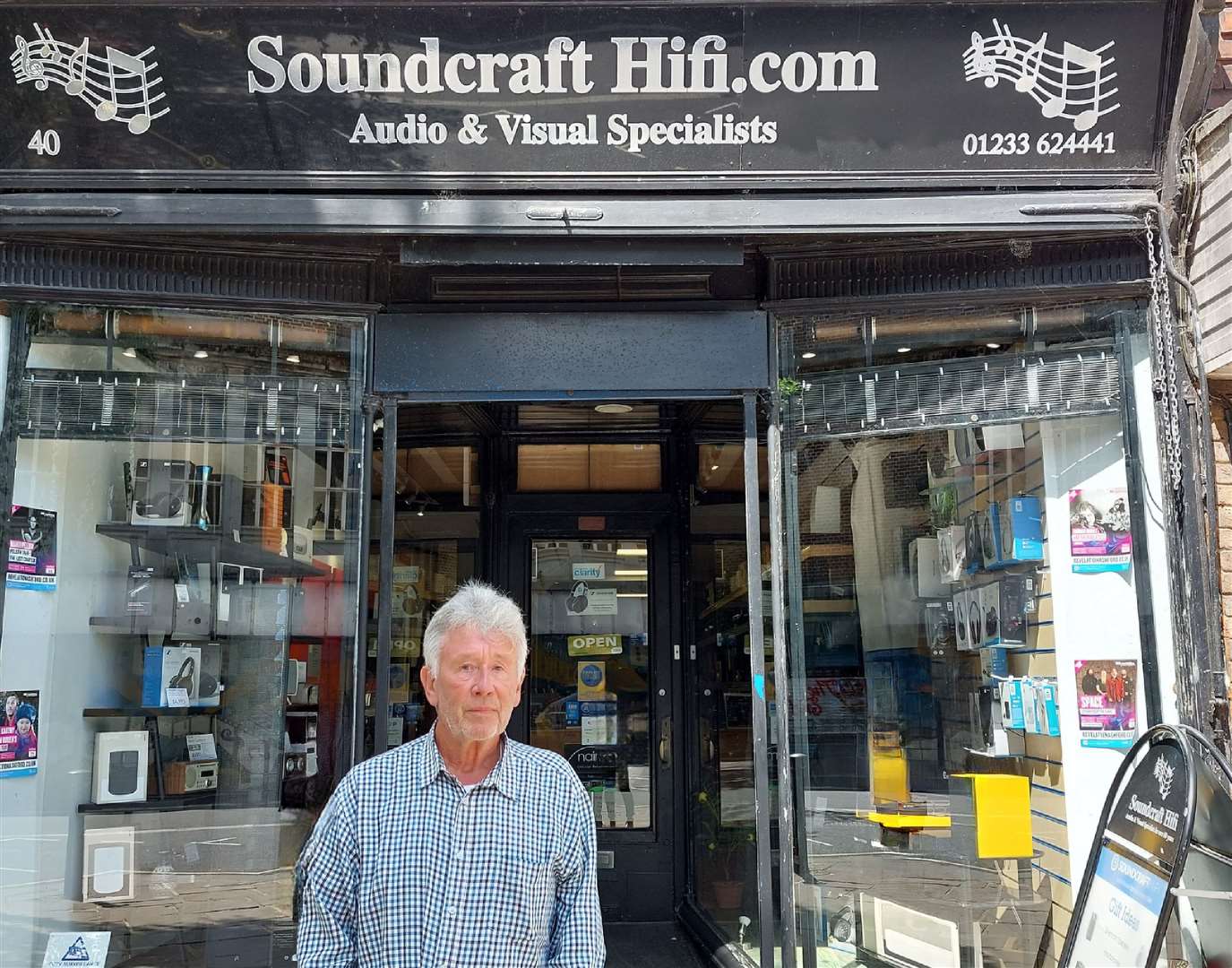 Geoff Mathews of Soundcraft Hi-Fi in Ashford’s Lower High Street