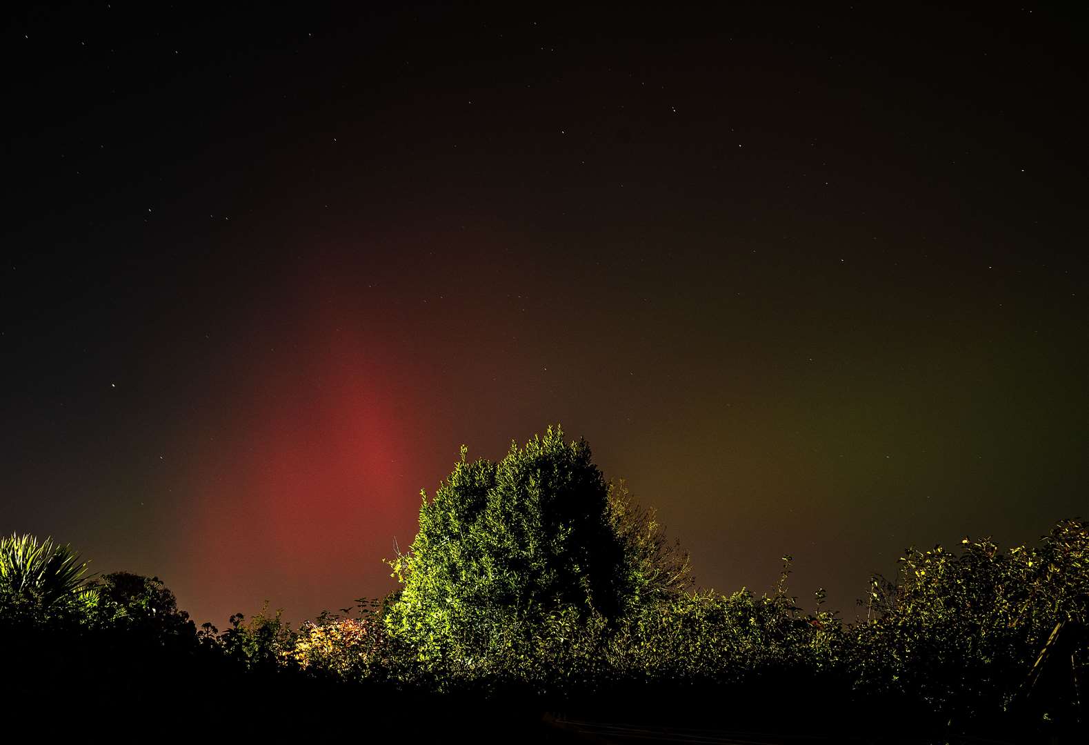 The Northern Lights were also visible in Ireland, with this scene captured in Dublin (Brian Lawless/PA)