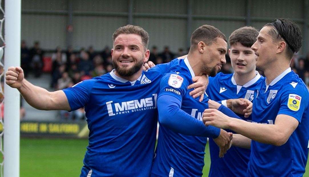 Defender Cheye Alexander scored the winner from the spot as Gills finished last season with a 1-0 victory at Salford