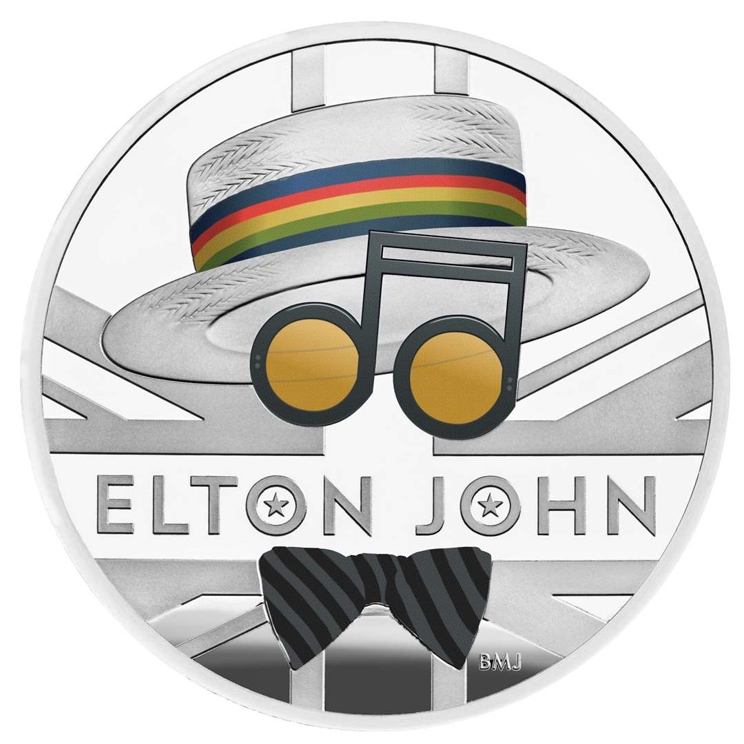 The Royal Mint’s Elton John 2020 UK One Ounce Silver Proof Coin (The Royal Mint/PA)